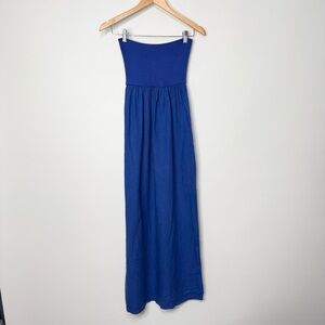Jolie Women's Strapless Linen Maxi Dress Size Small